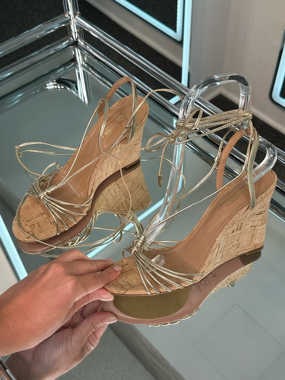 Aquazzura Whisper 85 Wedge